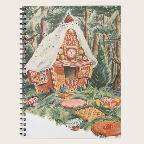Vintage Fairy Tale, Hansel and Gretel Candy House Notebook