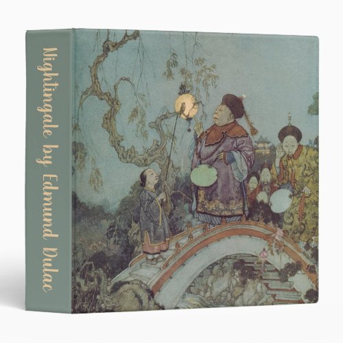 Vintage Fairy Tale Nightingale by Edmund Dulac 3 Ring Binder