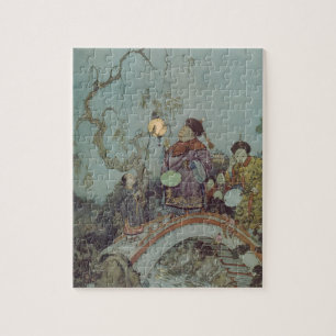 Vintage Fairy Tale, Nightingale by Edmund Dulac Jigsaw Puzzle