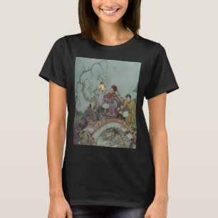 Vintage Fairy Tale, Nightingale by Edmund Dulac T-Shirt