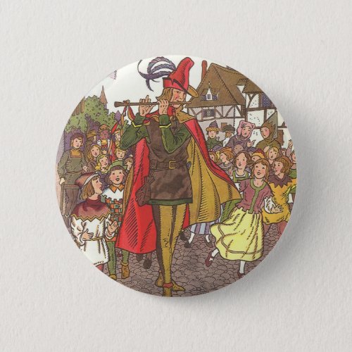 Vintage Fairy Tale Pied Piper of Hamelin by Hauman Button