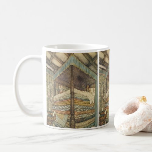 Vintage Fairy Tale Princess and Pea Edmund Dulac Coffee Mug