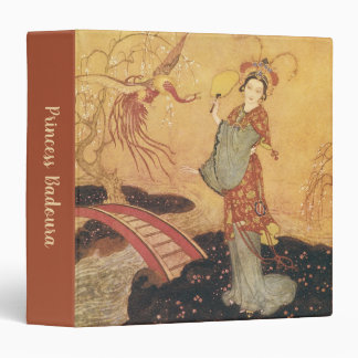 Vintage Fairy Tale Princess Badoura, Edmund Dulac 3 Ring Binder