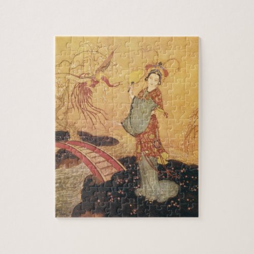 Vintage Fairy Tale Princess Badoura Edmund Dulac Jigsaw Puzzle