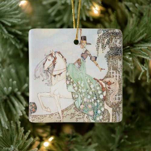 Vintage Fairy Tale, Princess Minette, Kay Nielsen Ceramic Ornament