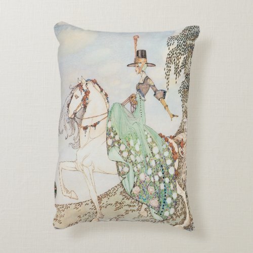 Vintage Fairy Tale Princess Minette Kay Nielsen Decorative Pillow