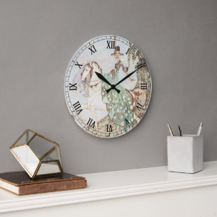 Vintage Fairy Tale, Princess Minette, Kay Nielsen Large Clock