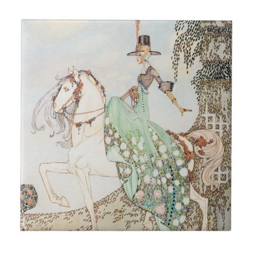 Vintage Fairy Tale Princess Minette Kay Nielsen Tile