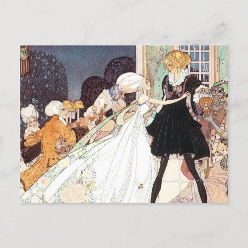 Vintage Fairy Tale Princess Wedding Save the Date Announcement Postcard