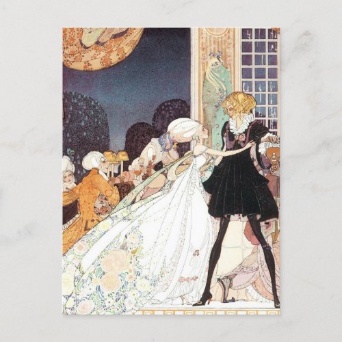 Vintage Fairy Tale Princess Wedding Save the Date Announcement Postcard