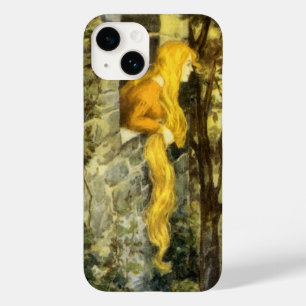 Vintage Fairy Tale, Rapunzel with Long Blonde Hair Case-Mate iPhone 14 Case