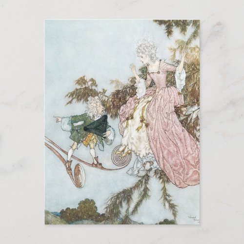 Vintage Fairy Tale Sleeping Beauty by Edmund Dulac Postcard