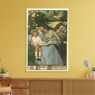 Vintage Fairy Tales by Jessie Willcox Smith Canvas Print