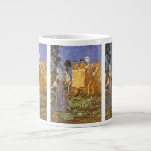 Vintage Fairy Tales Cinderella and Fairy Godmother Large Coffee Mug