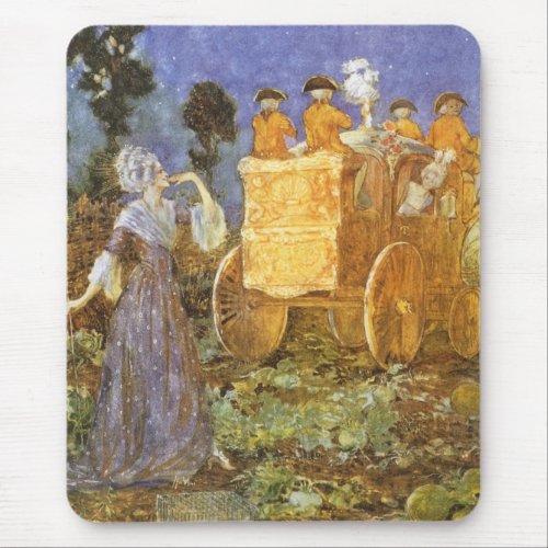 Vintage Fairy Tales Cinderella and Fairy Godmother Mouse Pad