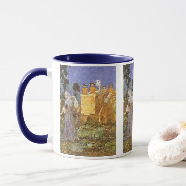 Vintage Fairy Tales Cinderella and Fairy Godmother Mug (With Donut)