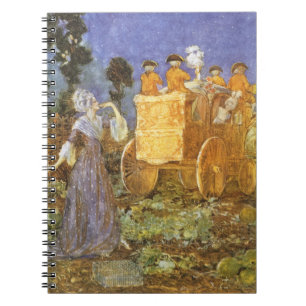 Vintage Fairy Tales Cinderella and Fairy Godmother Notebook