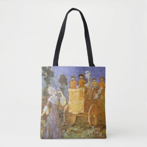 Vintage Fairy Tales Cinderella and Fairy Godmother Tote Bag