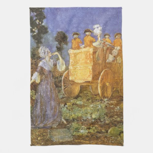 Vintage Fairy Tales Cinderella and Fairy Godmother Towel