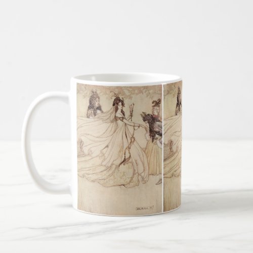 Vintage Fairy Tales Cinderella by Arthur Rackham Coffee Mug