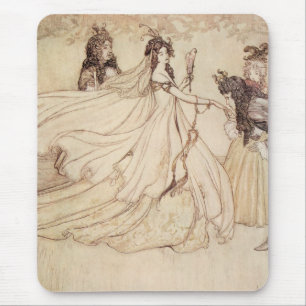 Vintage Fairy Tales, Cinderella by Arthur Rackham Mouse Pad