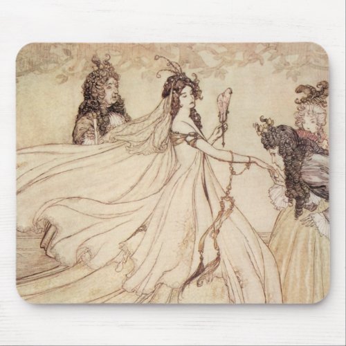 Vintage Fairy Tales Cinderella by Arthur Rackham Mouse Pad