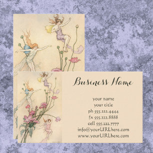 Vintage Fairy Tales, Three Spirits Filled With Joy Business Card