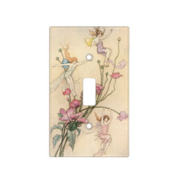 Vintage Fairy Tales, Three Spirits Filled With Joy Light Switch Cover