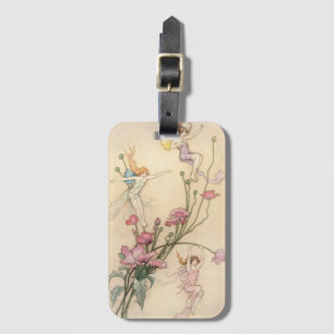 Vintage Fairy Tales, Three Spirits Filled With Joy Luggage Tag
