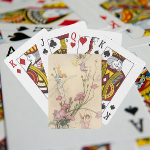 Vintage Fairy Tales, Three Spirits Filled With Joy Poker Cards