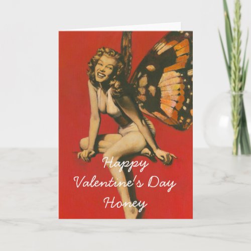 Vintage Fairy Valentines Day Card