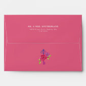 Vintage Fairytale Alice In Wonderland Bold Florals Envelope (Back (Top Flap))