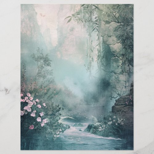 Vintage Fairytale _ Brook with Waterfall
