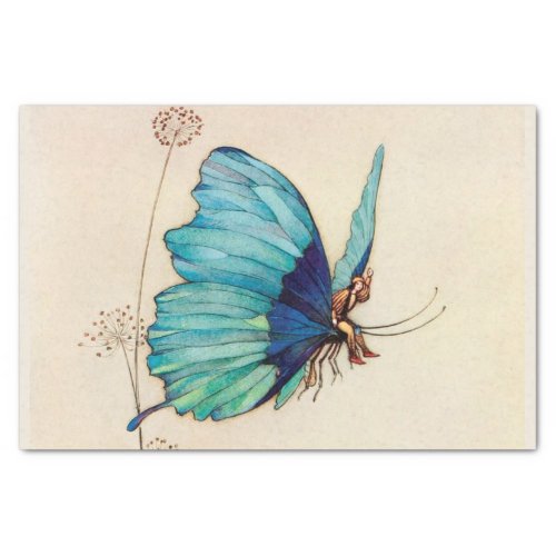 Vintage Fairytale Butterfly Fairy Decoupage Tissue Paper