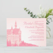 Vintage Fairytale Castle Bridal Shower Invitations (Standing Front)