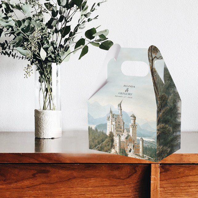 Vintage Fairytale Castle Rustic Forest Wedding Favor Boxes (Vintage Fairytale Castle Rustic Forest Wedding Favor Box)