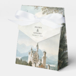 Vintage Fairytale Castle Rustic Forest Wedding Favor Boxes
