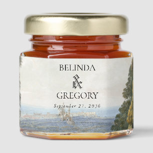 Vintage Fairytale Castle Rustic Forest Wedding Honey Jar Favors