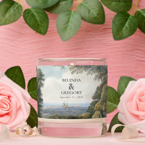 Vintage Fairytale Castle Rustic Forest Wedding Scented Candle