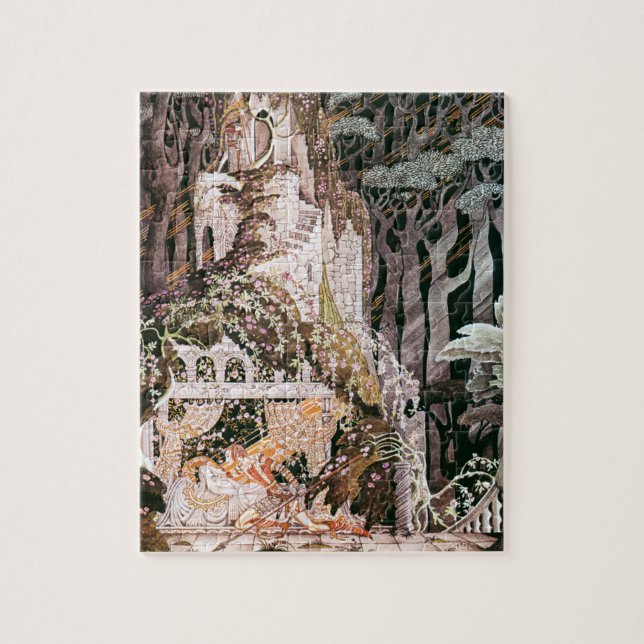 Vintage fairytale Rosebud illustration Kay Nielsen Jigsaw Puzzle (Vertical)