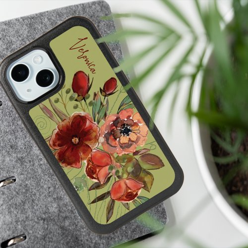 Vintage Fall Floral iPhone 15 Case