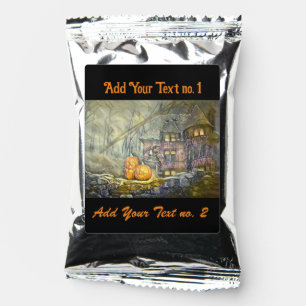 Vintage Fall pumpkins fall colors watercolor Coff Coffee Drink Mix