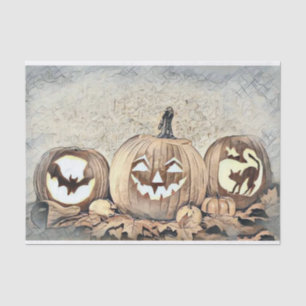 Vintage Fall pumpkins fall colors watercolor Tiss Tissue Paper