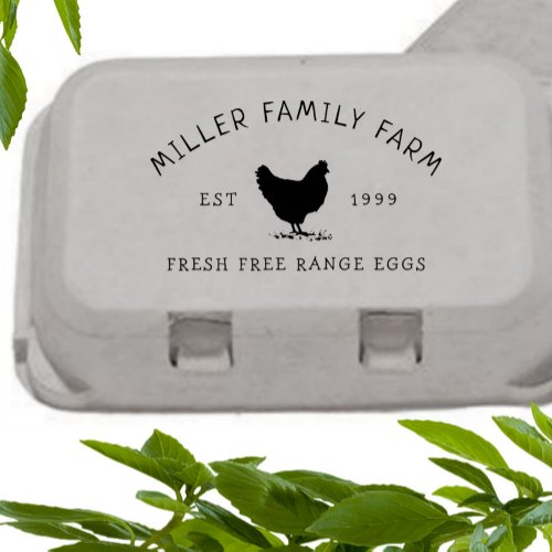 Vintage Family Farm  Egg Carton Stamp