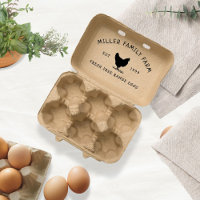 Vintage Family Farm Egg Carton Stamp