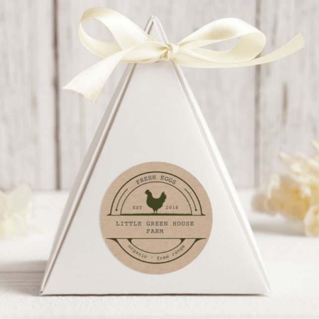 Vintage Family Farm Egg Carton Sticker (Creator Uploaded)