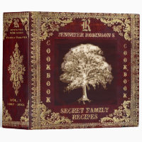 Vintage Family Recipe Book Binder