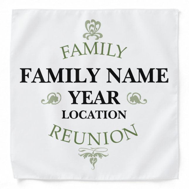 Vintage Family Reunion Bandana (Front)