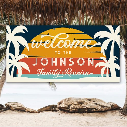 Vintage Family Reunion Beach Sunset Welcome 