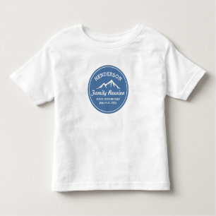 Vintage Family Reunion Trip Cool Mountain Peaks Toddler T-shirt